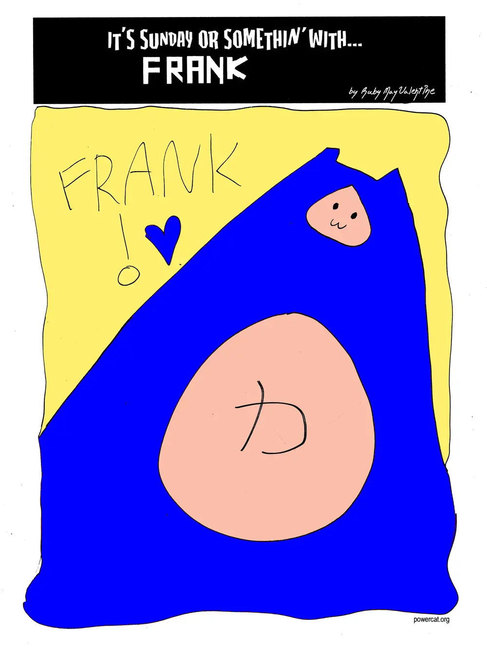It's Sunday with Frank and there's a drawing of frank 